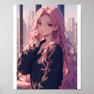 Beautiful Anime Girl Poster – アートワーク素晴らし ポスター