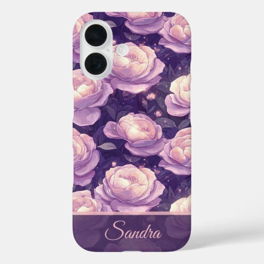 Beautiful Anniversary Gift Rose Flower Name Case-Mate iPhoneケース (裏面)