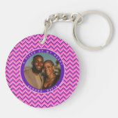 Beautiful Anniversary Gifts For Dad Stripe Pattern キーホルダー (裏面)