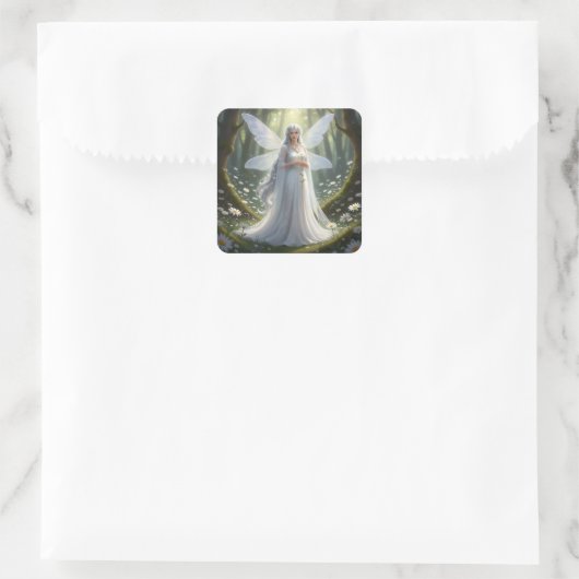 Beautiful April Diamond Fairy スクエアシール (バッグ)