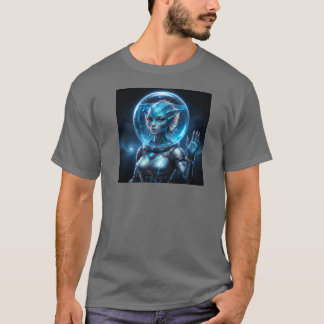 Beautiful aquatic alien woman! tシャツ