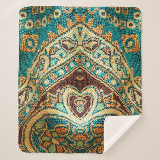 Beautiful, arab, arabic, arabian, arabesque fabric シェルパブランケット (正面)