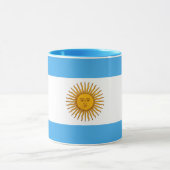Beautiful Argentina Flag Mug マグカップ (中央)