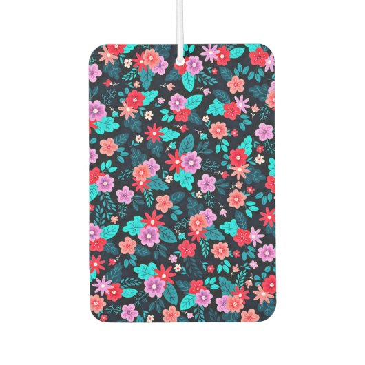 Beautiful Arrangement Ditsy Floral Pattern-56576 カーエアーフレッシュナー (正面)