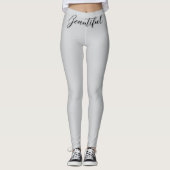 "Beautiful" Art Design Leggings レギンス (正面)