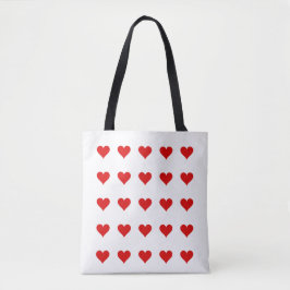 Beautiful bag with hearts and love トートバッグ