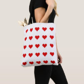 Beautiful bag with hearts and love トートバッグ (クローズアップ)