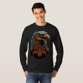 Beautiful Bald Eagle Bird Animal Tシャツ (正面フル)