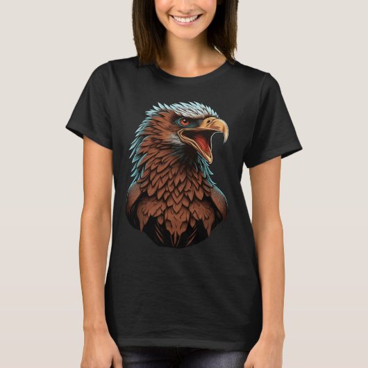 Beautiful Bald Eagle Bird Animal Tシャツ (正面)