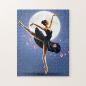 Beautiful Ballerina Dancing by Moonlight ジグソーパズル (縦)