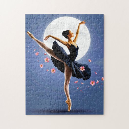 Beautiful Ballerina Dancing by Moonlight ジグソーパズル (縦)