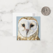Beautiful Barn Owl ノートカード (正面/裏面インサイチュ)