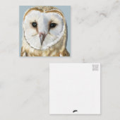 Beautiful Barn Owl ノートカード (正面/裏面)