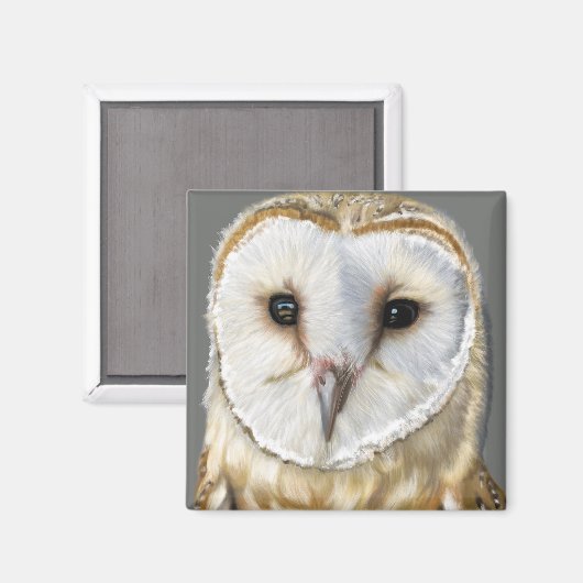 Beautiful Barn Owl マグネット (正面/裏面)