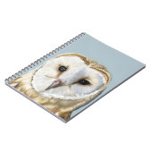 Beautiful Barn Owl Soft Cover Notebook ノートブック (左側)
