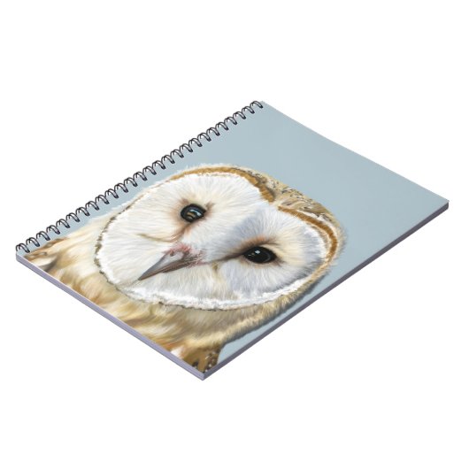Beautiful Barn Owl Soft Cover Notebook ノートブック (左側)
