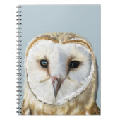 Beautiful Barn Owl Soft Cover Notebook ノートブック (正面)