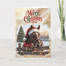 Beautiful Bay Horse with Red Ribbon シーズンカード