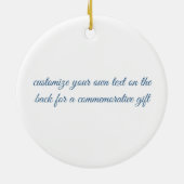 Beautiful Beach House Commemorative Christmas セラミックオーナメント (裏面)