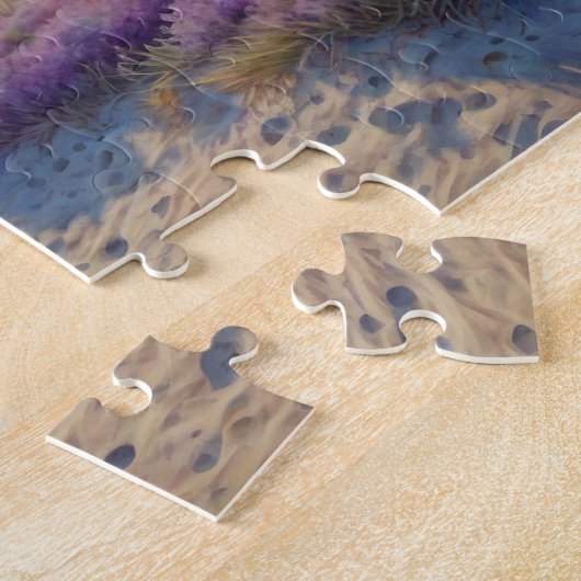 Beautiful Beach Waves and Shore Art ジグソーパズル (側面)