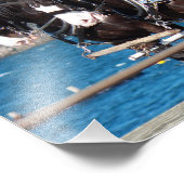 Beautiful Belgian Harness Working Horses フォトプリント (角)