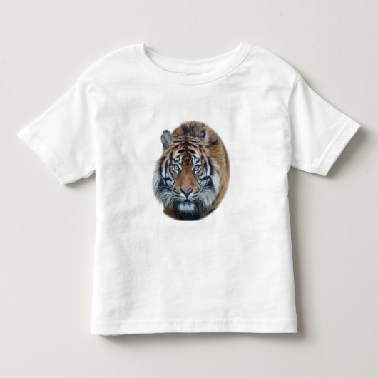 Beautiful Bengal Tiger Face Photo トドラーTシャツ (正面)