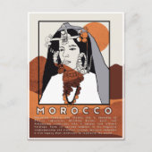 Beautiful Berber Woman of Marrakech Morocco ポストカード (正面)