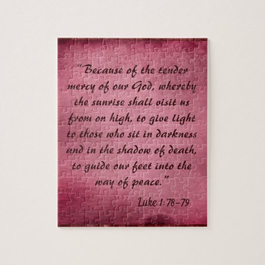 Beautiful Bible Verse about Peace ジグソーパズル (縦)