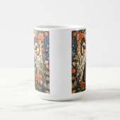 Beautiful Big Horn Sheep William Morris Inspired コーヒーマグカップ (中央)