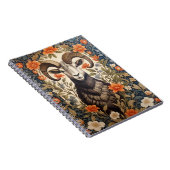 Beautiful Big Horn Sheep William Morris Inspired ノートブック (右側)