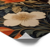 Beautiful Big Horn Sheep William Morris Inspired ポスター (角)