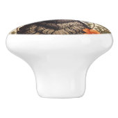 Beautiful Bighorn Sheep William Morris Inspired セラミックノブ (側面)