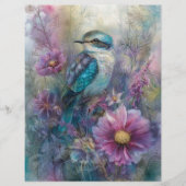 BEAUTIFUL BIRD IN GARDEN SCRAPBOOK PAPER (正面)