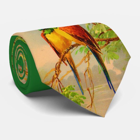 beautiful birds print ネクタイ (ロール)