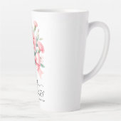 Beautiful Birth Mont Flower/January/Carnation カフェラテマグ (右)