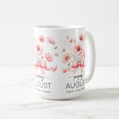 Beautiful Birth Month Flower/August Poppy コーヒーマグカップ (正面右)