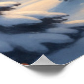 Beautiful Black Cat Sitting In The Clouds Poster ポスター (角)