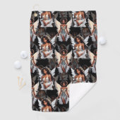 Beautiful Black Girl Angels Pattern Design -Dark ゴルフタオル (インサイチュ)