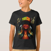 Beautiful Black Girl Hbcu  Tシャツ (正面)