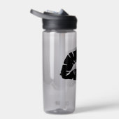 Beautiful Black Lipstick Kiss Isolated Gothic ウォーターボトル (右面)