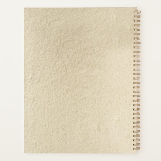 Beautiful Black & White Patterns Custom Name プランナー手帳 (裏面)