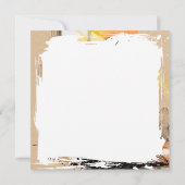 Beautiful Black Woman Praying Abstract Art カード (裏面)