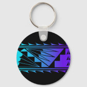 Beautiful Blessings - Teal/Purple - キーホルダー (正面)