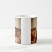 Beautiful blonde pin-up 50's art コーヒーマグカップ (中央)