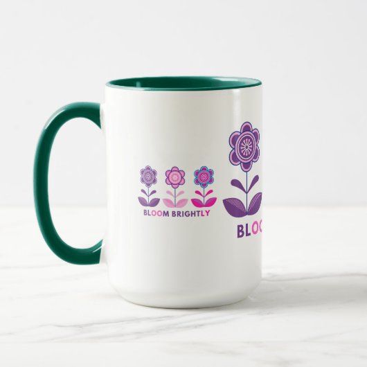 Beautiful Blooming Design Mugs マグカップ (左)