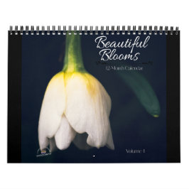 Beautiful Blooms 12-Month Calendar カレンダー