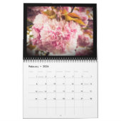Beautiful Blooms 12-Month Calendar カレンダー (2月 2026)