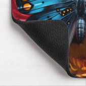 Beautiful Blue and Yellow Butterfly on Flowers  マウスパッド (コーナー)