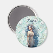 Beautiful Blue-Haired Mermaid マグネット (正面/裏面)
