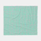 Beautiful blue hearts fleece blanket フリースブランケット (正面(横))